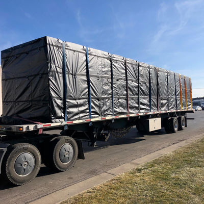 quality 20'x27' PVC υφάσματα από καρότσα Ultra Light 14oz Βινύλιο Flatbed Cargo Tarp factory