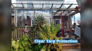 Clear PVC Tarp Αδιάβροχο βαρέως τύπου ωίδιο